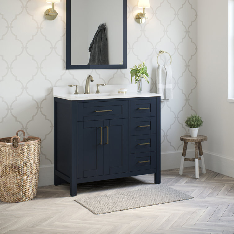 Latitude Run® Dantavious 36 In. Vanity Kit Single Sink Bathroom Vanity